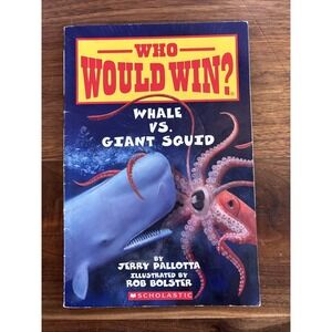 Whale vs. Giant Squid (Who Would Win?) by Jerry Pallotta (2016, Trade Paperback)